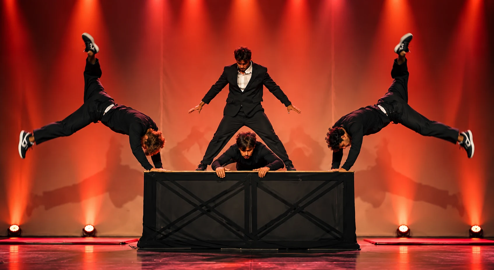 Spectacle Acro Table par les acrobates Ninja Park