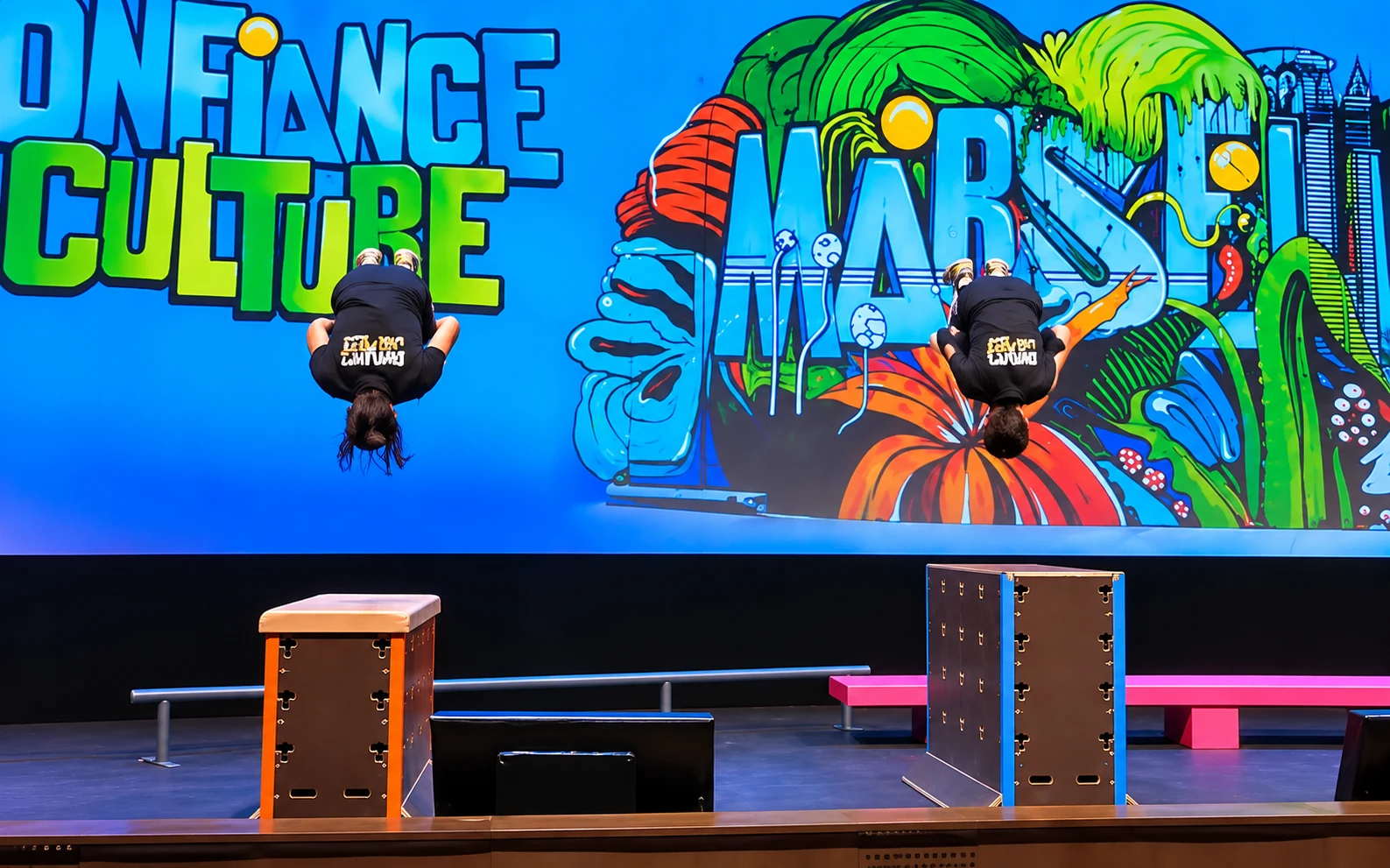 Spectacle Duo par les acrobates Ninja Park