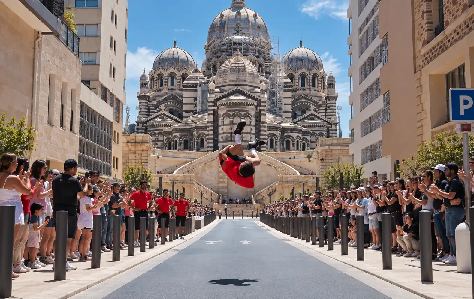 Déambulation acrobatique